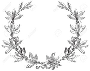 17265953-Laurel-wreath-Decorative-element-at-engraving-style--Stock-Vector